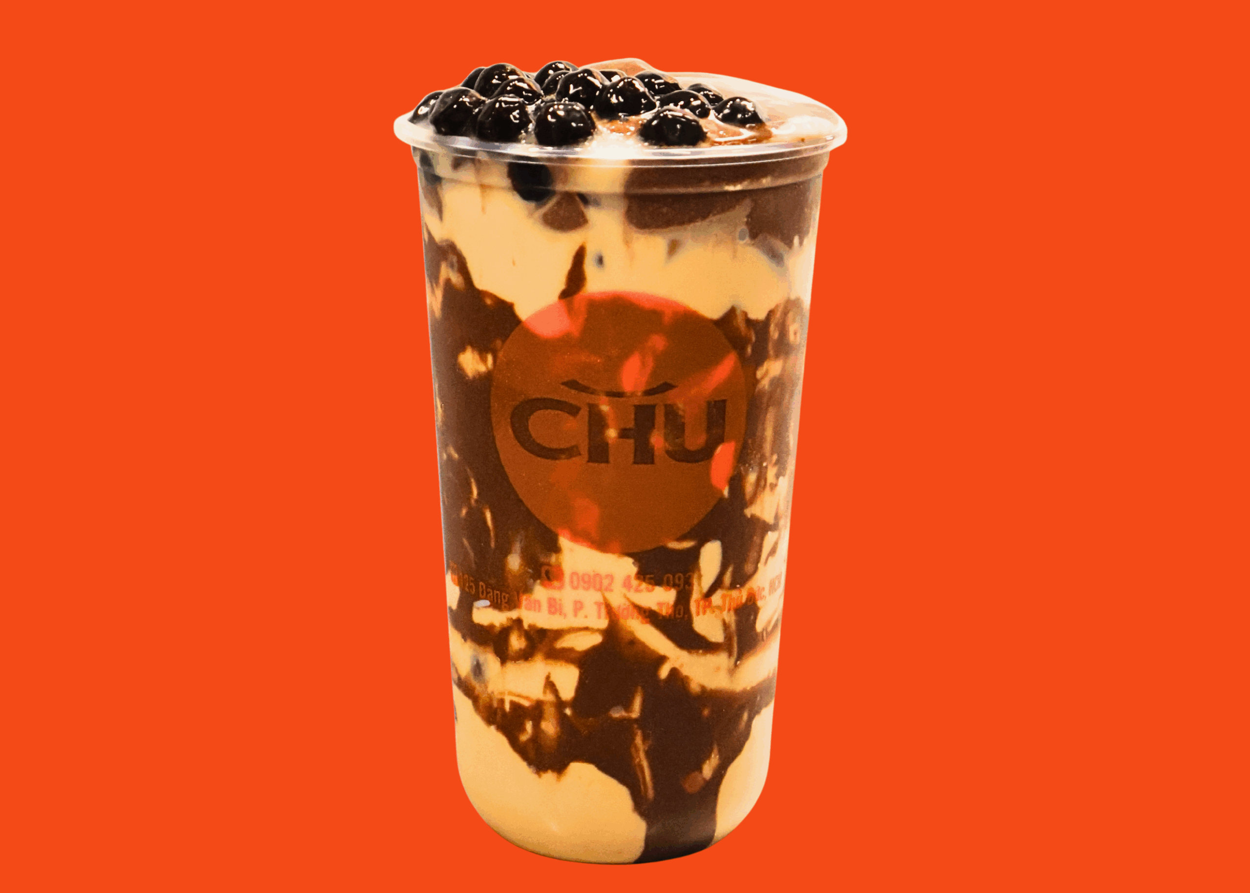 Trà sữa sốt socola dẻo